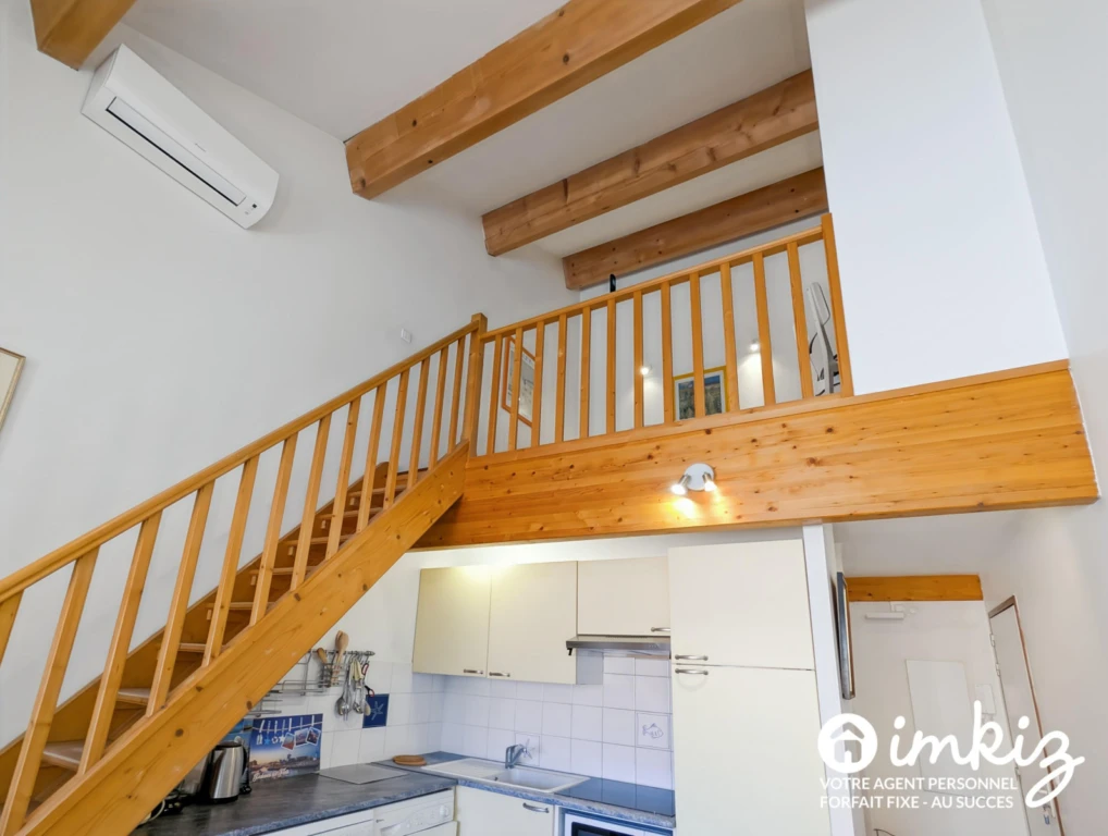 Studio 33m² 1 chambre mezzanine vue sur canal 4