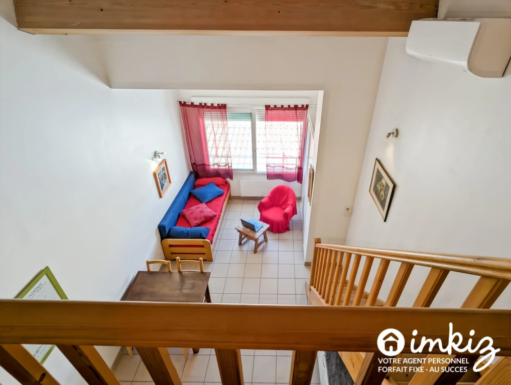 Studio 33m² 1 chambre mezzanine vue sur canal 5