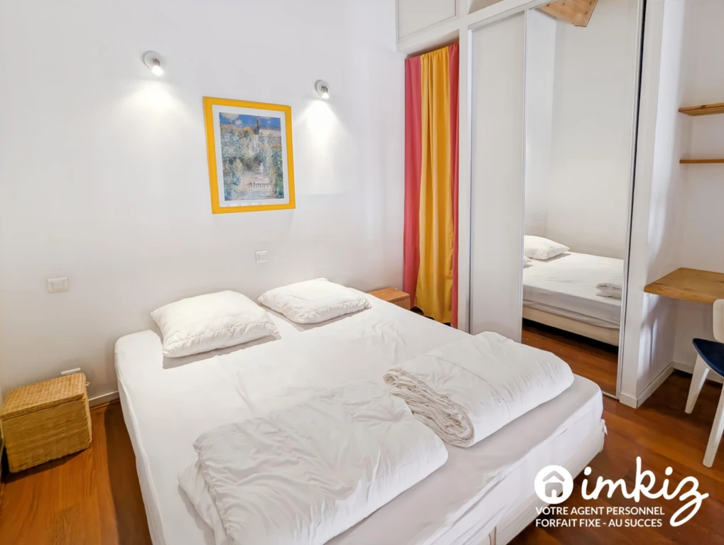 Studio 33m² 1 chambre mezzanine vue sur canal 8