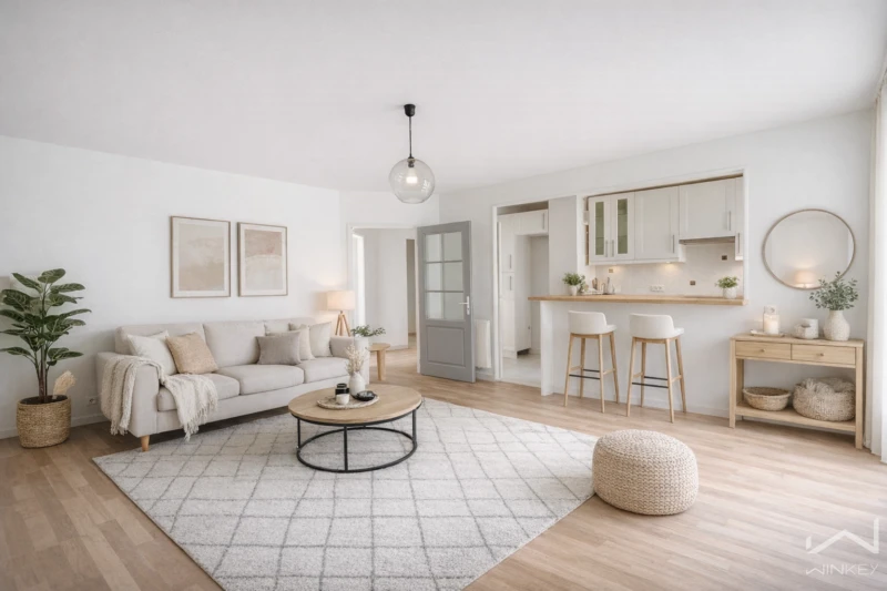 Home standing naturel et chaleureux